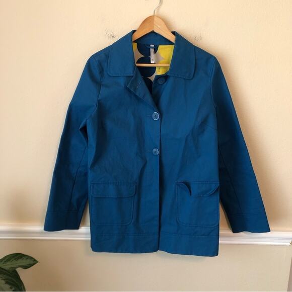 Old Navy Jacket Women’s Size Medium Blue Waterproof Rain Pea Coat Outerwear - Picture 12 of 13